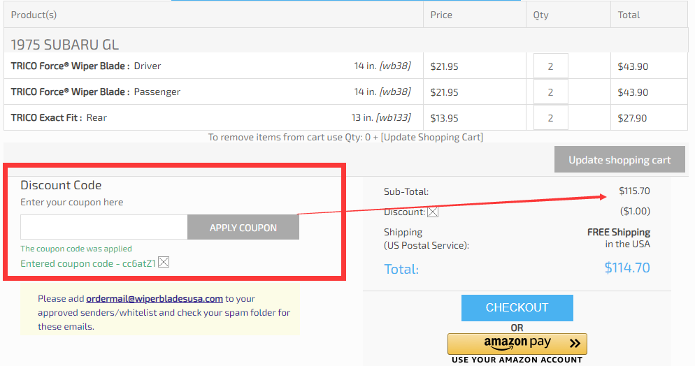 wiper blades usa discount code