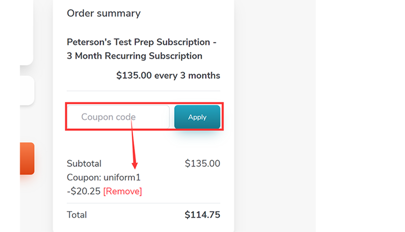 Peterson's Coupon Codes