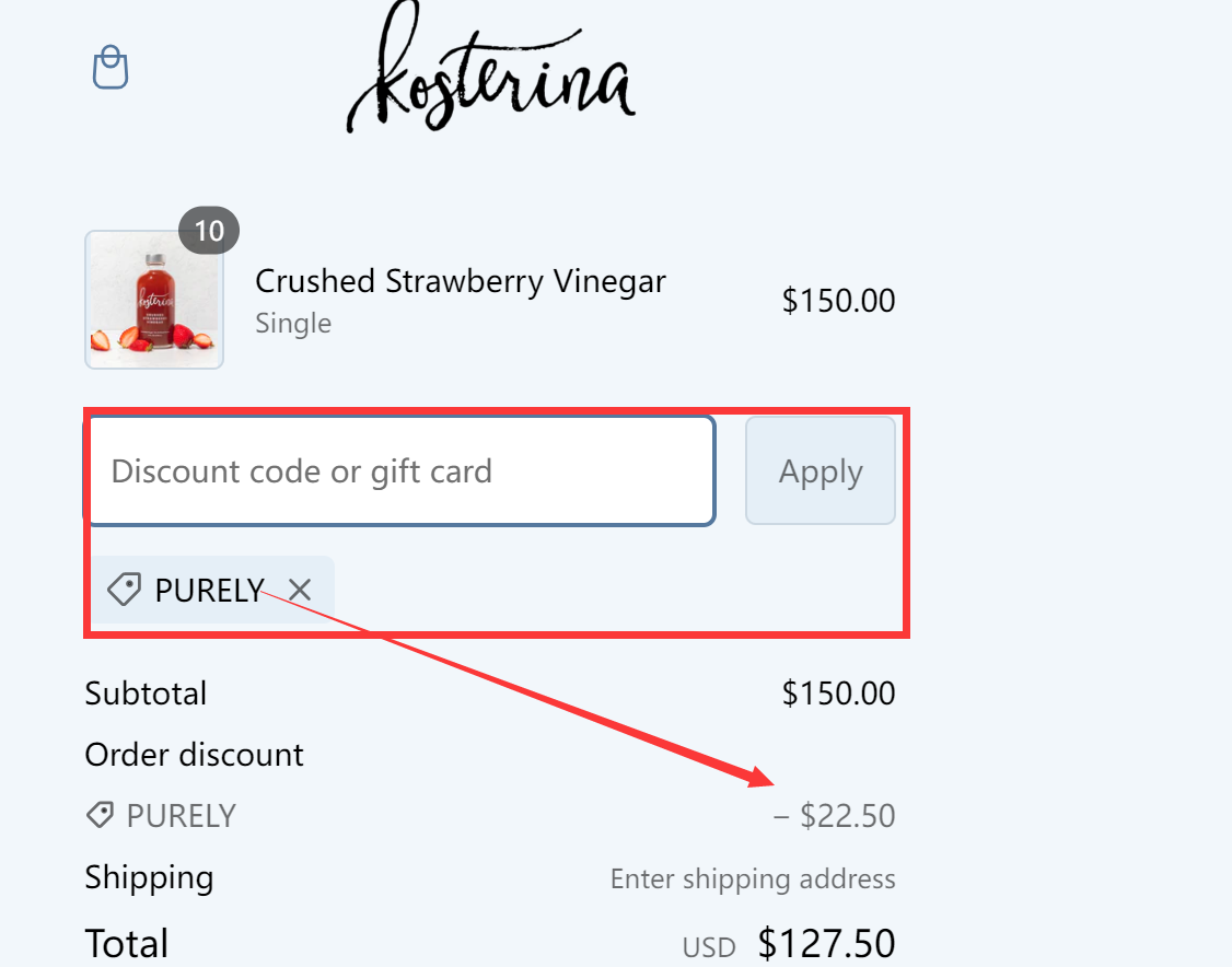 Kosterina Coupon Codes